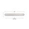 Gliderite Hardware 7-1/4 in. Satin Nickel Rounded Back Plate 6-1/4 in. Center to Center - 7343-160-SN 7343-160-SN-1 - alternate 3